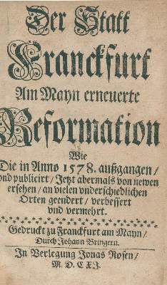 Bild Nr.1: 136-315 (Fichard,J.).: (Reformation, Frankfurt a.M.)