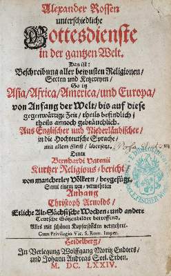 Bild Nr.1: 136-321 Ross,A.: (Alte Drucke, Handschriften und Theologie)