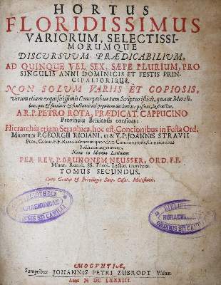 Bild Nr.1: 136-322 Rota,P.: (Alte Drucke, Handschriften und Theologie)