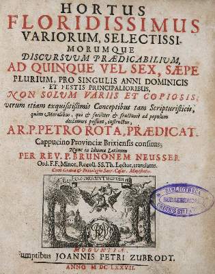 Bild Nr.3: 136-322 Rota,P.: (Alte Drucke, Handschriften und Theologie)