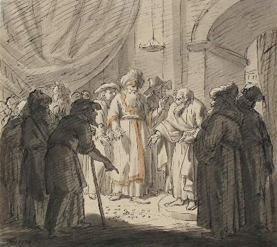 Bild Nr.1: 136-3236 Biblische Szene.: (Künstlergraphik)