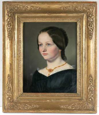 Bild Nr.1: 136-3238 Biedermeierportrait: (Künstlergraphik)