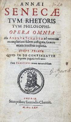 Bild Nr.2: 136-342 Seneca,L.A.: (Alte Drucke, Handschriften und Theologie)