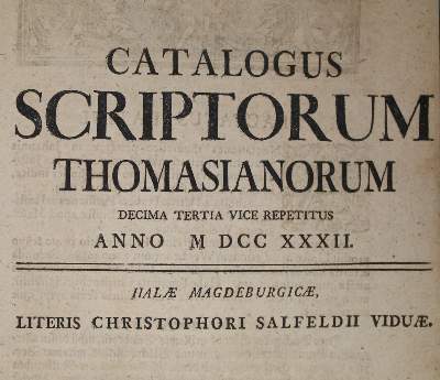 Bild Nr.1: 136-356 Thomasius,C.: (Alte Drucke, Handschriften und Theologie)