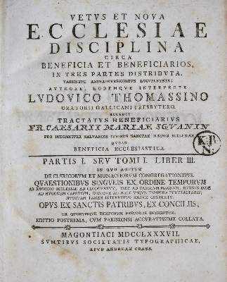 Bild Nr.1: 136-357 Thomassin,L.: (Alte Drucke, Handschriften und Theologie)