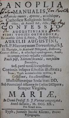 Bild Nr.1: 136-361 Torrense,H.: (Alte Drucke, Handschriften und Theologie)