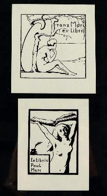 Bild Nr.1: 136-3797 Marc, Franz: (Künstlergraphik, Marc, Exlibris)