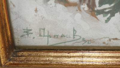 Bild Nr.2: 136-4042 Schlittenfahrt.: (Künstlergraphik)