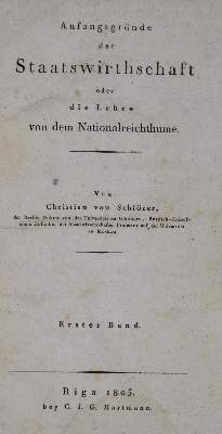 Bild Nr.1: 136-407 Schlözer,C.v.: (Politik und Staatswissenschaften)