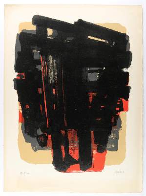 Bild Nr.2: 136-4111 Soulages, Pierre: (Künstlergraphik)