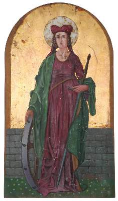 Bild Nr.1: 136-4145 Hl. Katharina von Alexandrien.: (Künstlergraphik, Tafelmalerei)