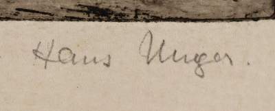Bild Nr.2: 136-4185 Unger, Hans: (Künstlergraphik)