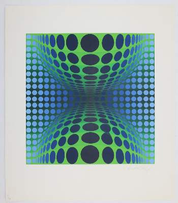 Bild Nr.1: 136-4193 Vasarely, Victor von: (Künstlergraphik)