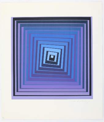 Bild Nr.1: 136-4195 Vasarely, Victor von: (Künstlergraphik)