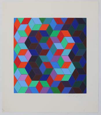 Bild Nr.1: 136-4197 Vasarely, Victor von: (Künstlergraphik)