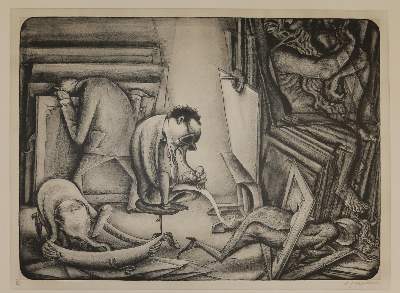 Bild Nr.25: 136-4239 Weber, A. Paul: (Künstlergraphik)