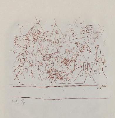 Bild Nr.1: 136-4273 Wols (d.i. Alfred Otto Wolfgang Schulze): (Künstlergraphik)