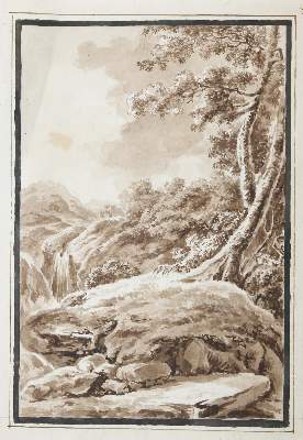 Bild Nr.1: 136-4281 Landschaften.: (Künstlergraphik, Zeichnung)