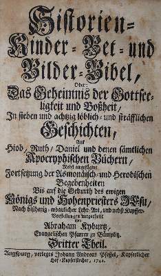 Bild Nr.1: 136-43 Kyburz,A.: (Bibeln, Bilderbibeln)