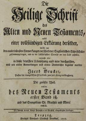 Bild Nr.1: 136-44 Brucker,J.: (Bibeln)