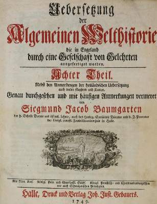 Bild Nr.1: 136-441 Baumgarten,S.J.: (Judaica)