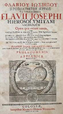 Bild Nr.1: 136-445 Flavius,J.: (Judaica)