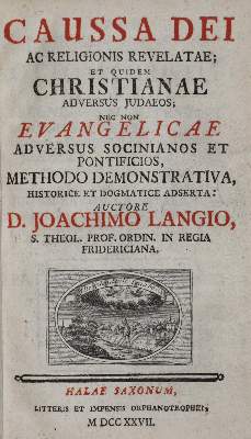 Bild Nr.1: 136-449 Lange,J.: (Judaica)