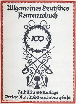Bild Nr.1: 136-596 Allgemeines Deutsches Kommersbuch.: (Studentika und Hochschulen)