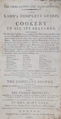 Bild Nr.1: 136-628 Cole,M.: (Küche und Haushalt, Kochbücher)