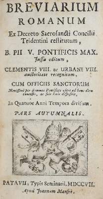 Bild Nr.1: 136-64 Breviarium Romanum: (Alte Drucke, Handschriften und Theologie)