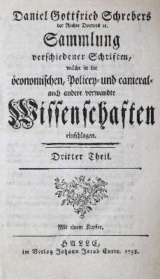 Bild Nr.1: 136-649 Schreber,D.G.: (Land- und Forstwirtschaft)