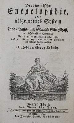 Bild Nr.1: 136-651 Krünitz,J.G.: (Land- und Forstwirtschaft, Tierhaltung, Imkerei)