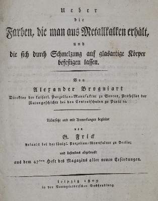 Bild Nr.1: 136-715 Brogniart,A.: (Porzellan u. Keramik)