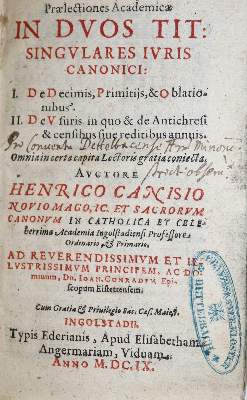 Bild Nr.1: 136-79 Canisius,H.: (Alte Drucke, Handschriften und Theologie)
