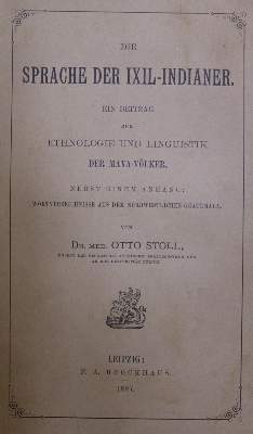 Bild Nr.1: 136-802 Stoll,O.: (Lexika - Wörterbücher - Sprachwissenschaften, Amerika)