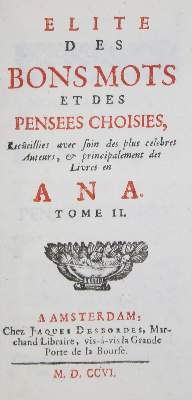 Bild Nr.1: 136-807 Elite des Bons Mots: (Lexika - Wörterbücher - Sprachwissenschaften)
