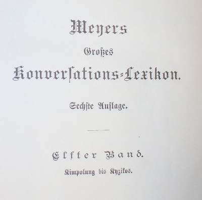 Bild Nr.2: 136-811 Meyers großes Konversations-Lexikon.: (Lexika - Wörterbücher - Sprachwissenschaften)