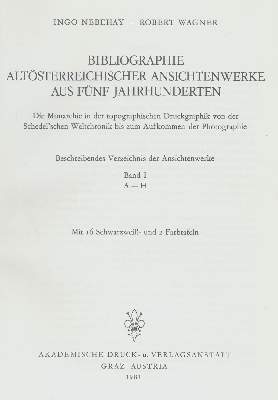 Bild Nr.1: 136-819 Nebehay,I. u. R.Wagner.: (Österreich)