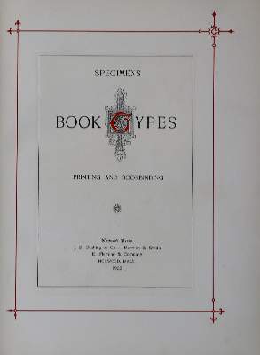 Bild Nr.2: 136-836 Specimens: (Bibliographie und Buchwesen)