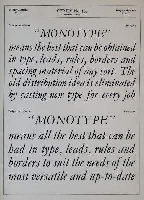 Bild Nr.1: 136-847 Monotype Co.: (Typographie und Kalligraphie)