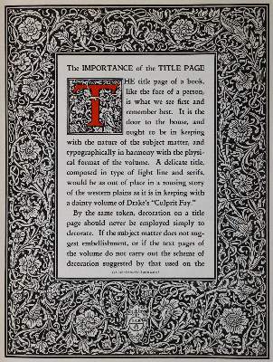Bild Nr.2: 136-849 Orcutt,W.D. u. E.E.Bartlett.: (Typographie und Kalligraphie)