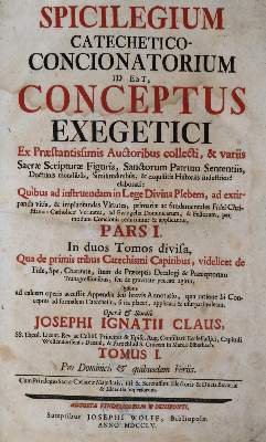 Bild Nr.1: 136-87 Claus,J.I.: (Alte Drucke, Handschriften und Theologie)
