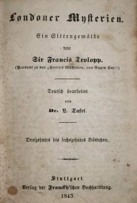 Bild Nr.1: 136-890 Trolopp,F. (d.i. P.Feval).: (Kultur- und Sittengeschichte)