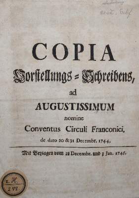 Bild Nr.1: 136-93 Copia: (Alte Drucke, Handschriften und Theologie)
