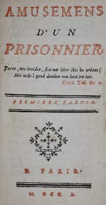 Bild Nr.1: 136-955 Amusemens: (Literatur und illustrierte Bücher bis 19.Jahrhundert)