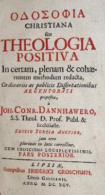 Bild Nr.1: 136-96 Dannhauer,J.C.: (Alte Drucke, Handschriften und Theologie)
