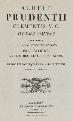 Bild Nr.1: 136-967 Prudentius (Aurelius P. Clemens).: (Bodoni)
