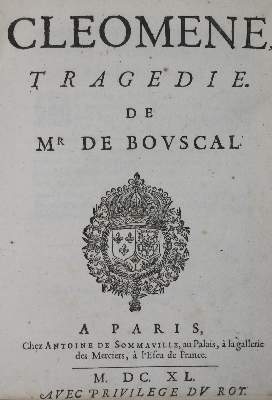 Bild Nr.1: 136-969 Bouscal,G.G.de.: (Literatur und illustrierte Bücher bis 19.Jahrhundert)