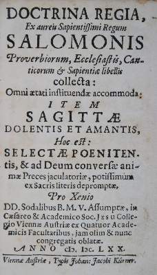 Bild Nr.1: 136-99 Doctrina regia,: (Alte Drucke, Handschriften und Theologie)