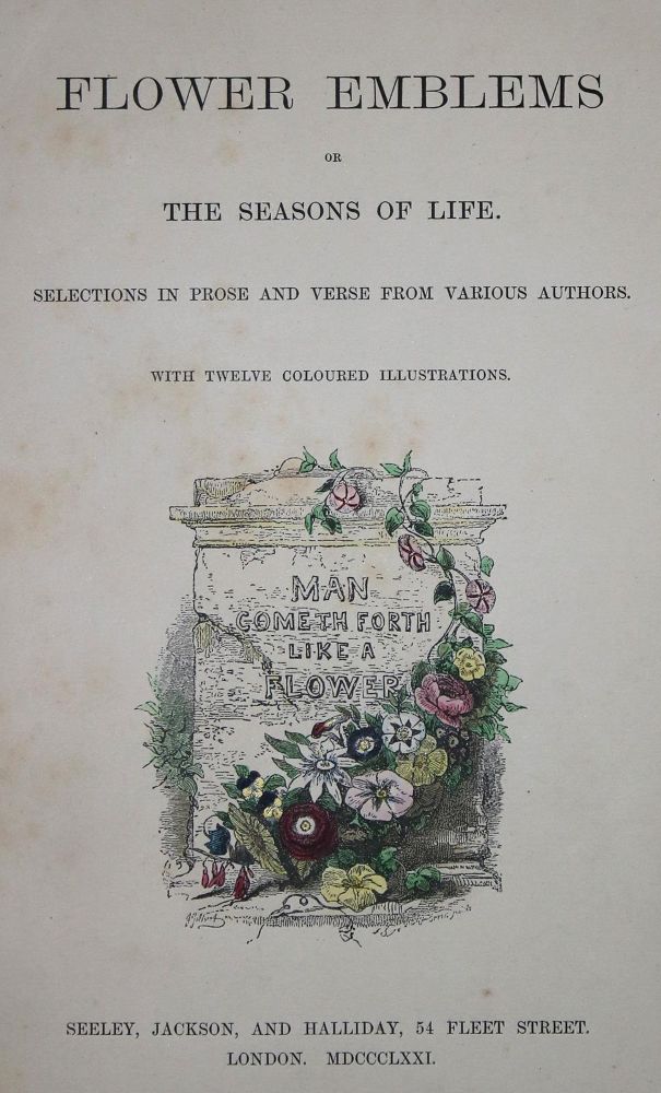 Große Abbildung Nr.1: 137-1002 Flower Emblems: (Literatur und illustrierte Bücher bis 19.Jahrhundert)
